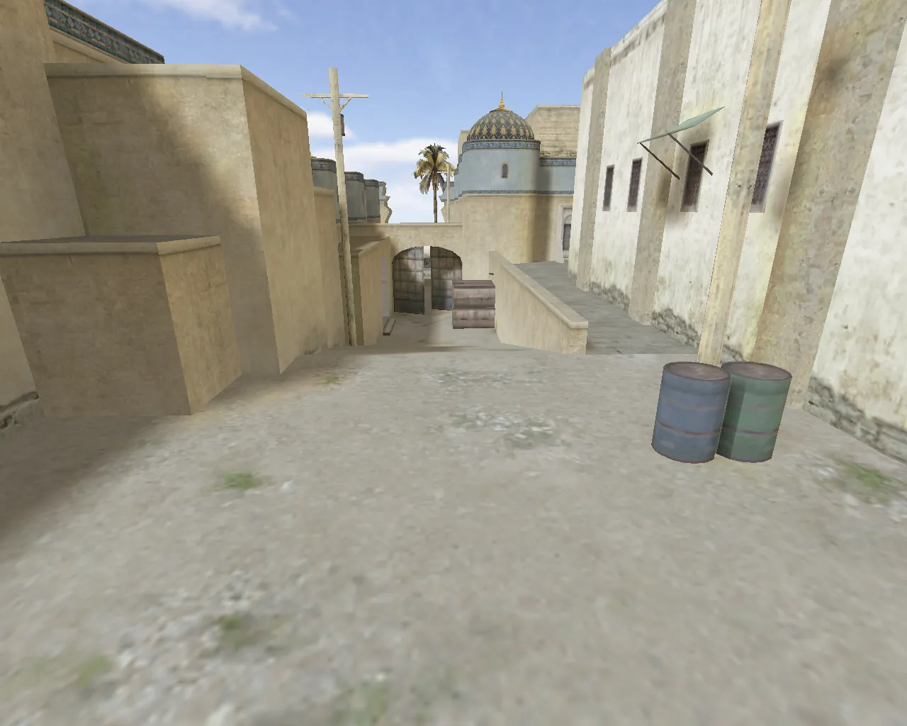 Скачать css_dust2_go — DE карта для CS 1.6: точки, тактика, .nav, оптимизация wpoly/epoly - Скриншот