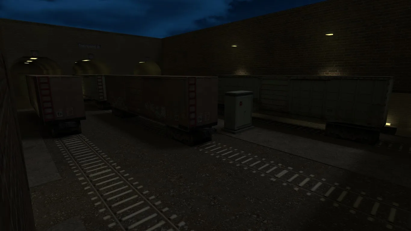 Карта de_train_night для CS 1.6: Баланс и Тактика — скриншот 4