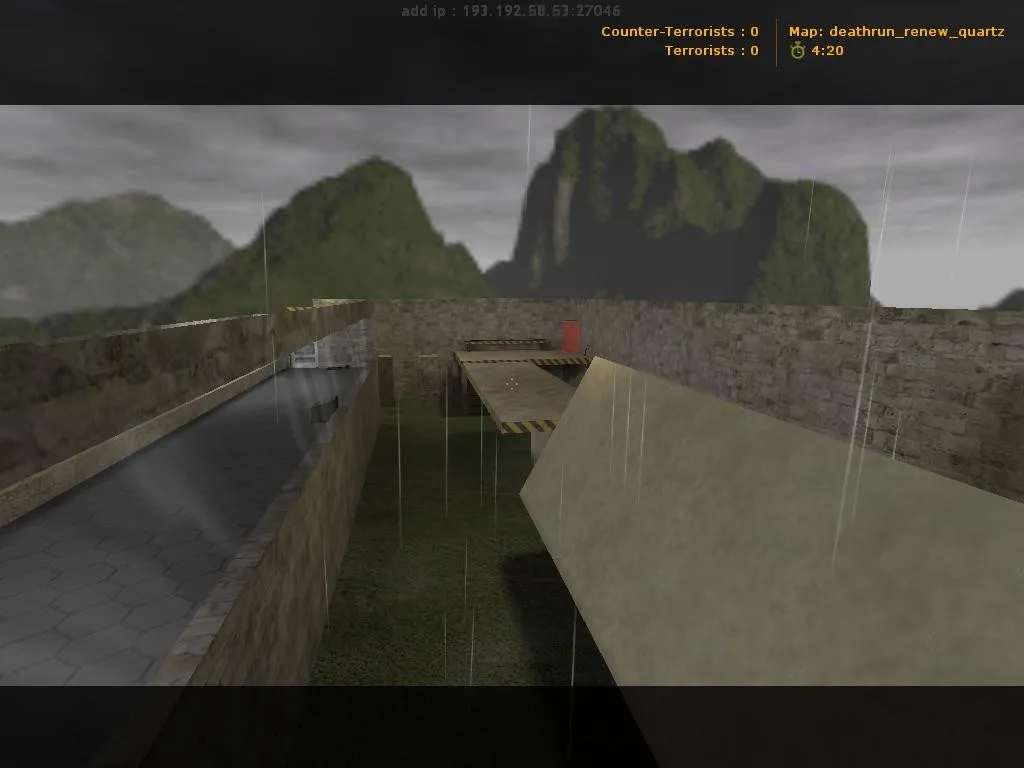 Скачать deathrun_renew_quartz для CS 1.6: планировка, точки, боты (.nav), оптимизация и настройка игры - Скриншот