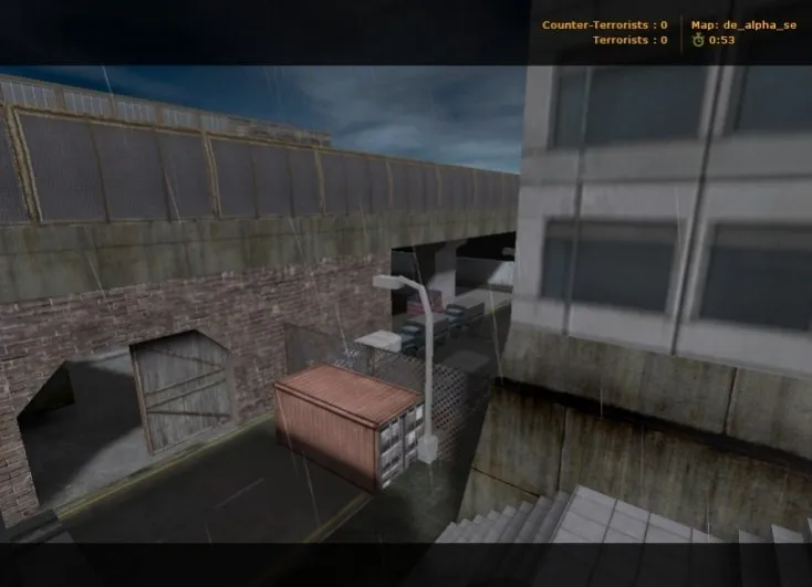 Скачать de_alpha_se — DE карта для CS 1.6: тактика за CT/T, точки, .nav и оптимизация - Скриншот