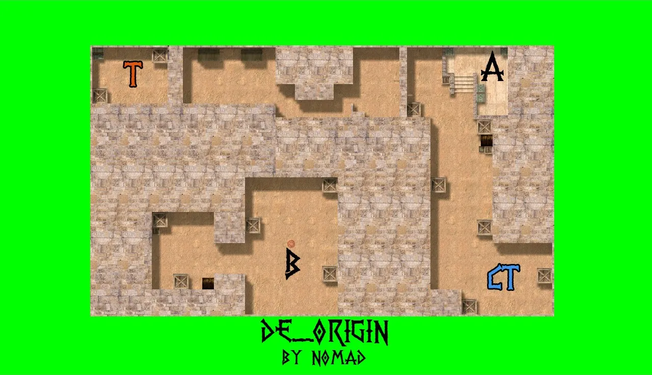 Карта de_origin для Counter-Strike 1.6: Обзор и Тактики — скриншот 7