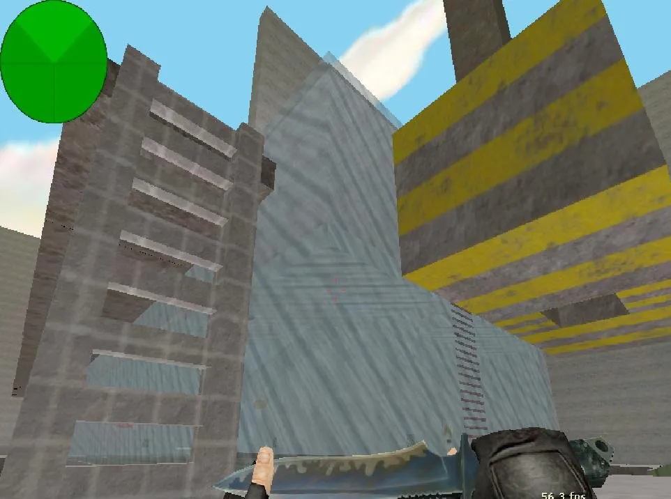 Скачать deathrun_server-strike для CS 1.6: deathrun-карта, баланс сторон, точки, .nav для ботов и оптимизация - Скриншот