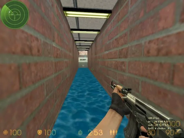 Карта de_wall для CS 1.6: Тактика и особенности — скриншот 2