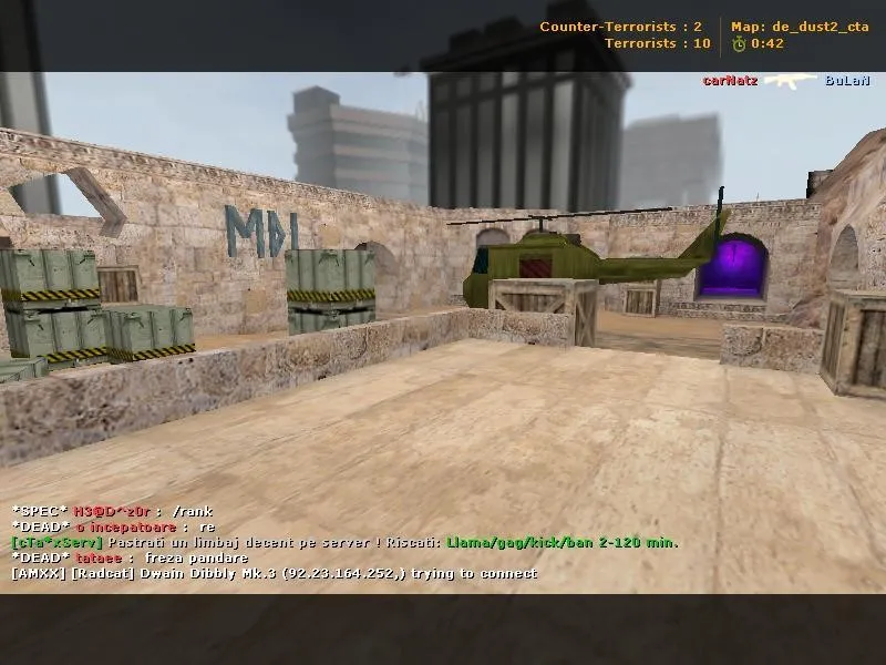 Скачать de_dust2_cta — CT точки, маршруты и настройка ботов для CS 1.6 (4554/8610) - Скриншот