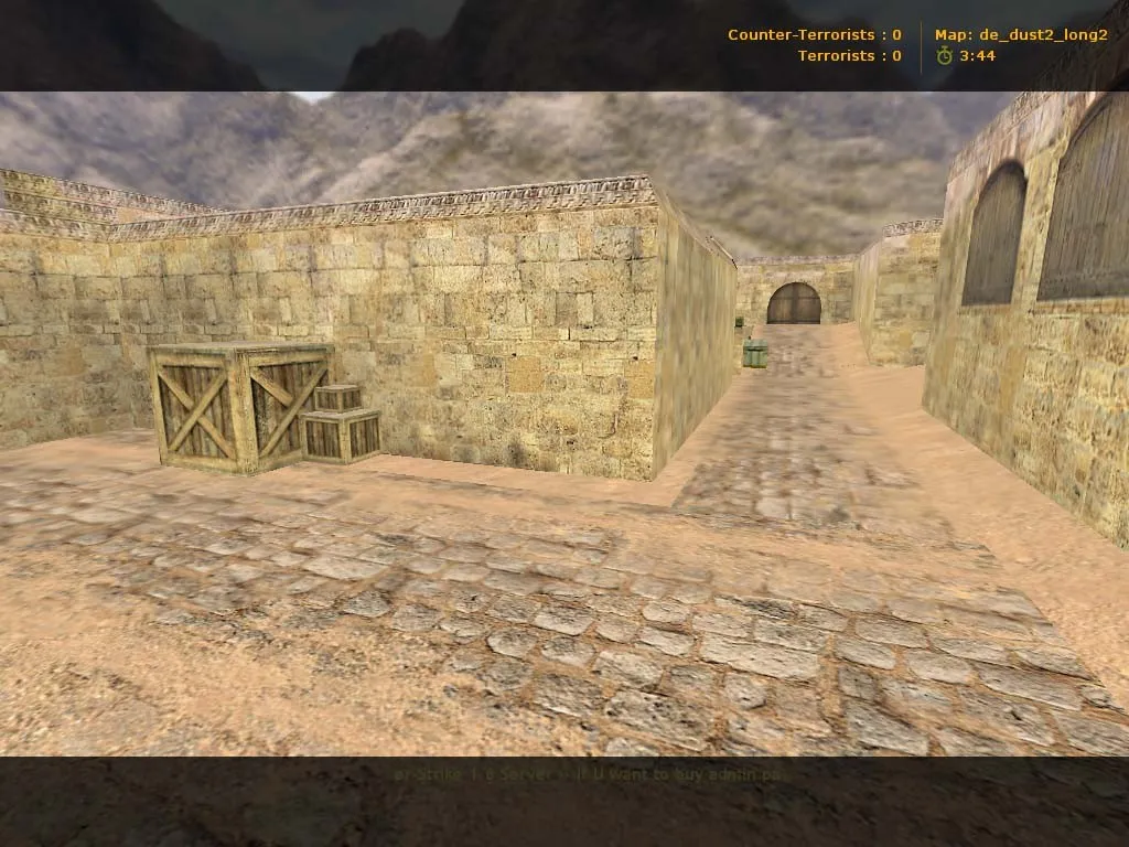 Скачать Карта de_dust2_long_v2 для CS 1.6: точки на лонге, баланс сторон, навигация для ботов - Скриншот