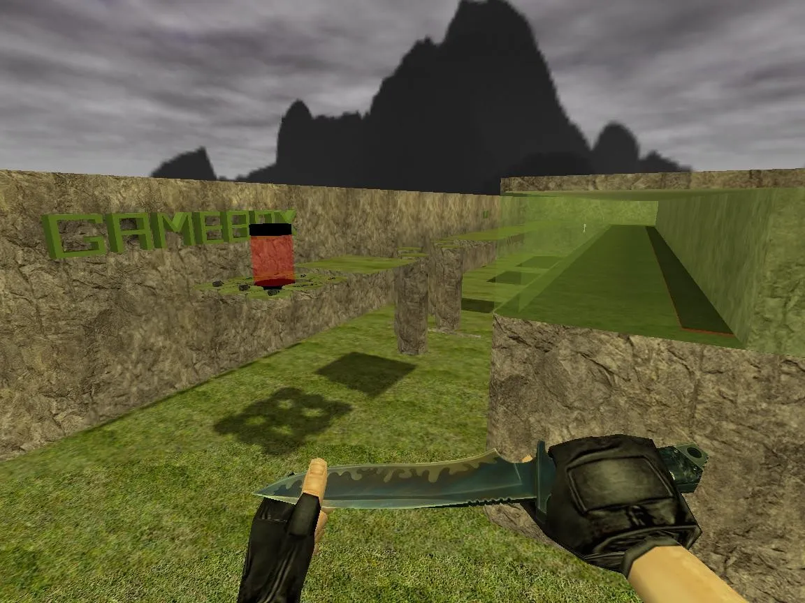 deathrun_forest2_final для CS 1.6: тактика, точки, .nav для ботов и оптимизация карты — скриншот 1
