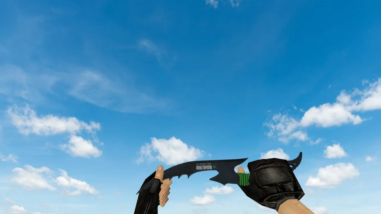 Скачать Модель «Biohazard Knife» v_ p_ w_ для CS 1.6: звук, анимация осмотра, текстуры и настройка - Скриншот