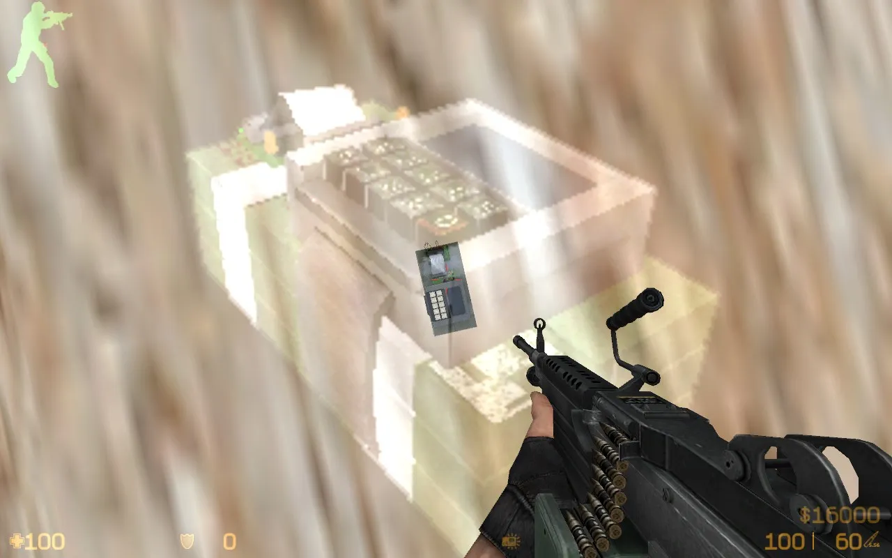 Карта de_rambo для CS 1.6 - Тактические возможности и оптимизация — скриншот 7