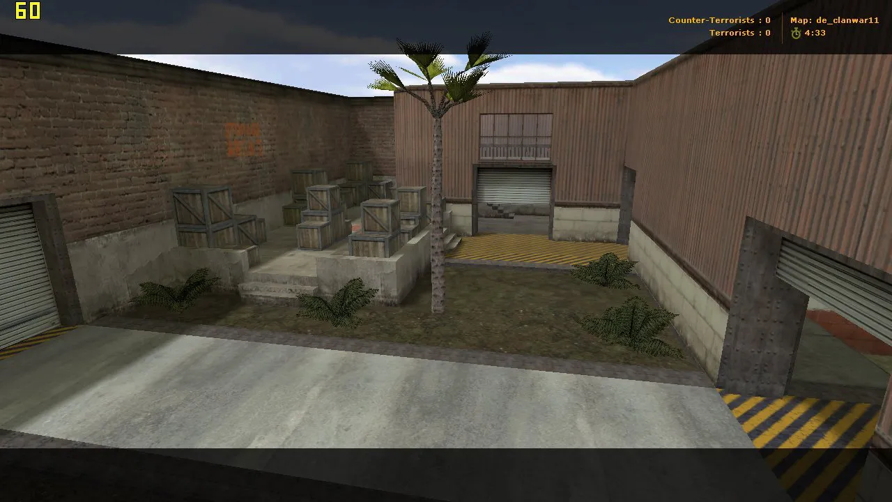 Скачать Карта de_clanwar11 для CS 1.6: тактика за Т и КТ, точки, .nav, оптимизация и настройка карты - Скриншот