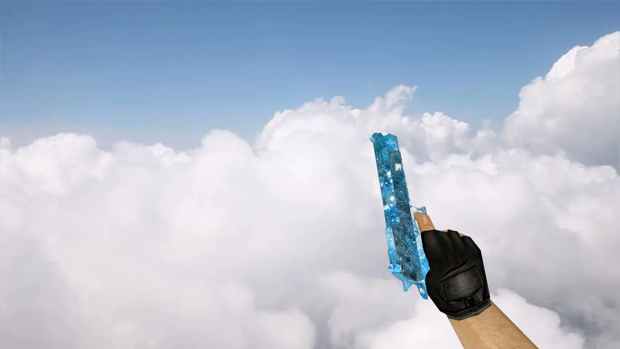 Модель Deagle «Голубой кристалл» для CS 1.6 — скриншот 2