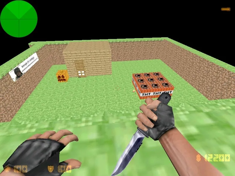 Карта de_minecraft_2012 для CS 1.6: Тактика и особенности — скриншот 7