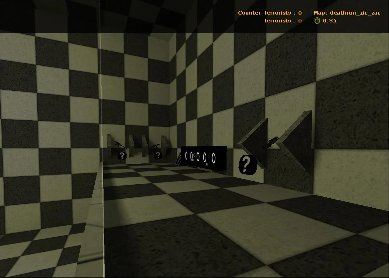 Скачать deathrun_zic_zac — карта deathrun для CS 1.6: ловушки, раунды, точки для CT и T - Скриншот