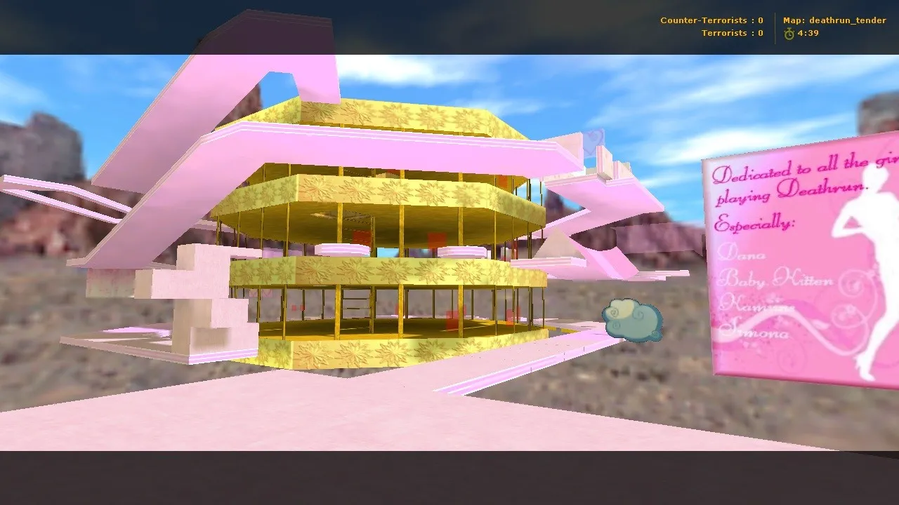Скачать deathrun_tender для CS 1.6: тактика, точки, .nav для ботов и оптимизация карты - Скриншот