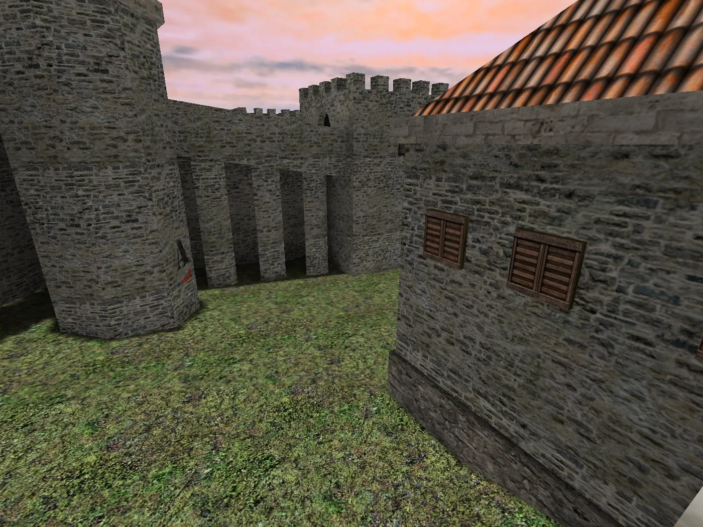 Скачать Карта de_stronghold для CS 1.6 - Тактические особенности и стратегии - Скриншот