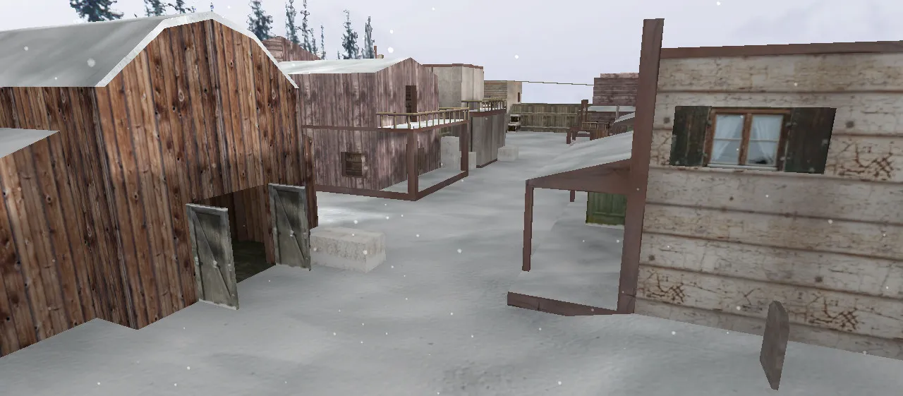 Скачать Карта de_westwood_winter для CS 1.6: тактика и особенности - Скриншот