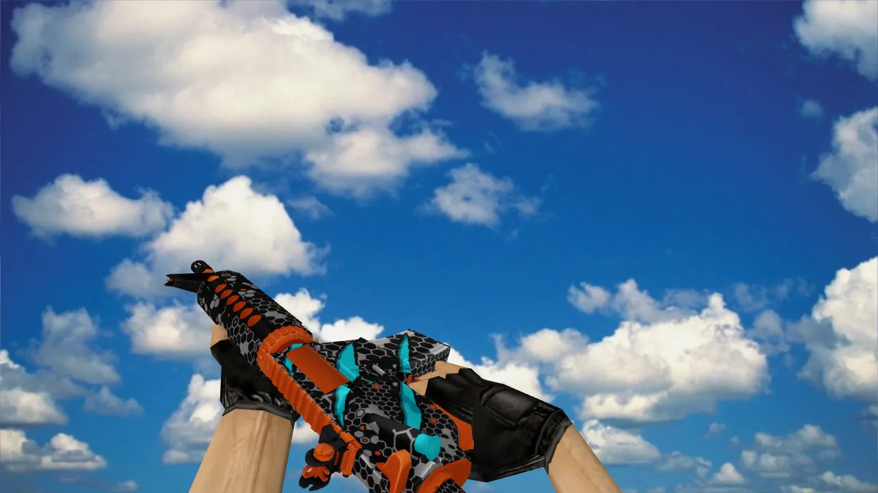 Скачать Модель M4A1 «M4A4 Next Technology» v_ p_ w_ для CS 1.6: звуки, анимация осмотра, текстуры - Скриншот