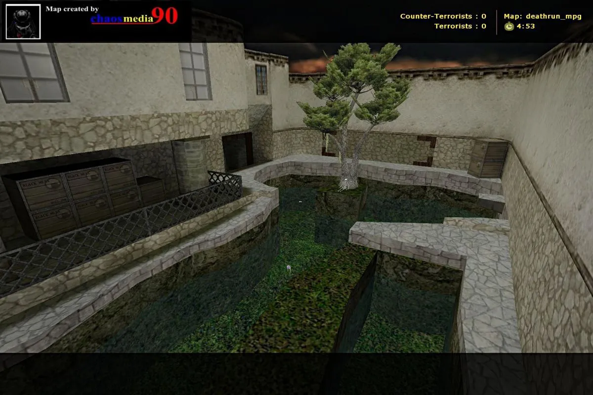 Скачать Карта deathrun_mpg для CS 1.6: deathrun режим, точки, .nav для ботов и оптимизация - Скриншот