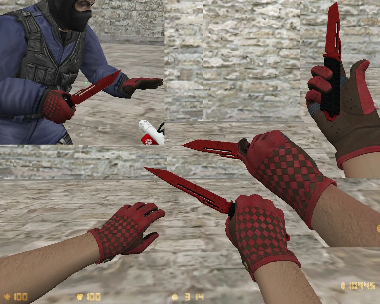 Скачать v_knife_paracord_krovavaya_pautina — нож «Паракорд-нож Кровавая паутина» для CS 1.6: звук, анимации, осмотр, текстуры - Скриншот