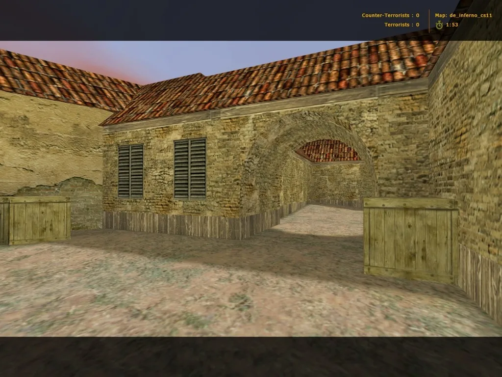 Скачать Карта de_inferno_cs11 для CS 1.6: Тактики и особенности - Скриншот