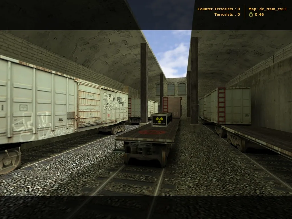 Скачать Карта de_train_cs13 для CS 1.6: Тактика и особенности - Скриншот