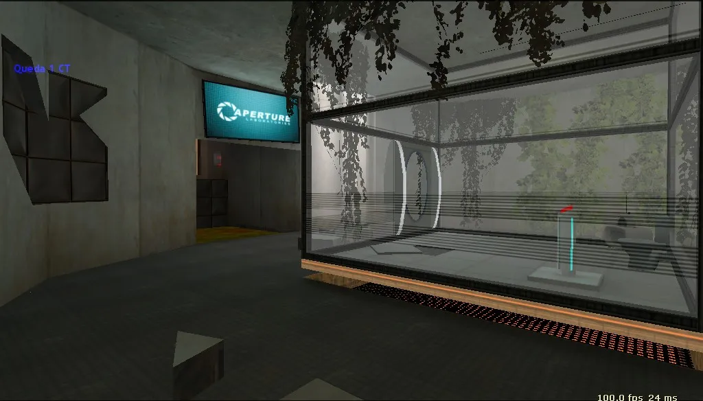 Скачать deathrun_aperture2 — карта для CS 1.6: точки, раунды, .nav и оптимизация - Скриншот