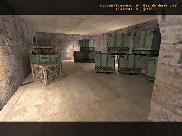 Скачать de_dust4_small для CS 1.6: карта для быстрых раундов, баланс сторон, точки и оптимизация - Скриншот