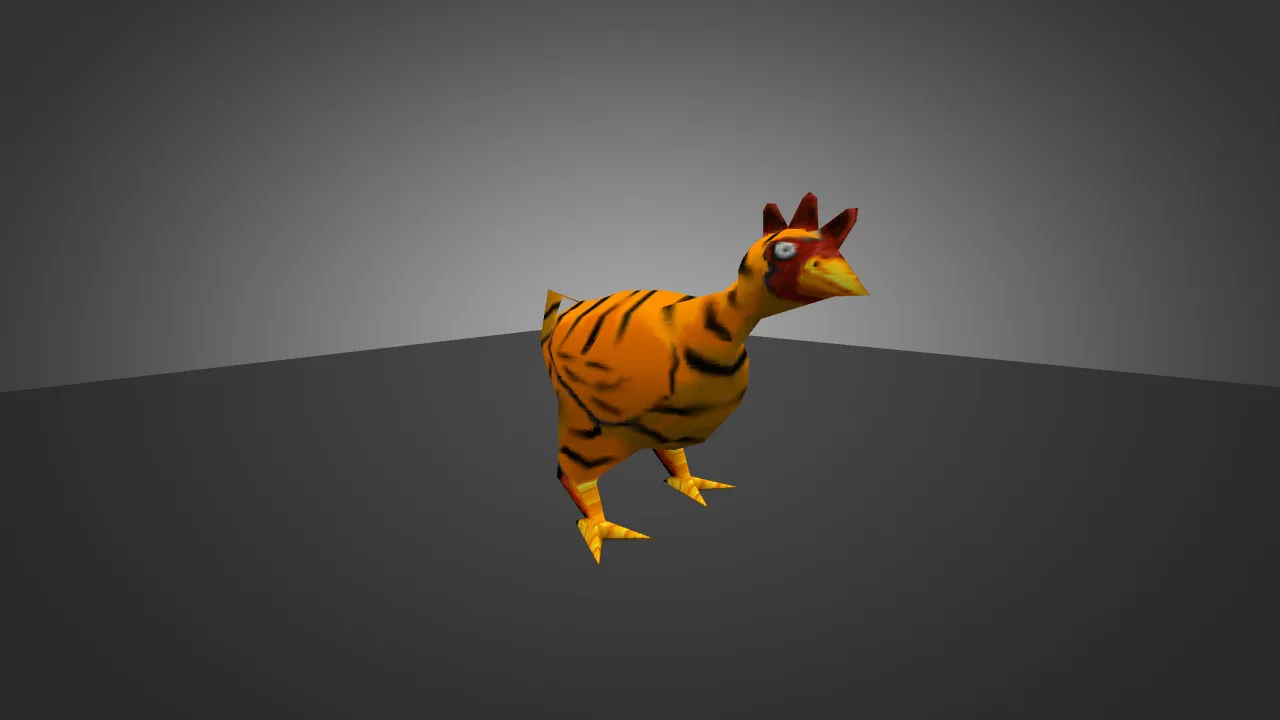 Скачать Модель «Tiger Chicken» для CS 1.6 - Уникальная Курица для Игроков - Скриншот