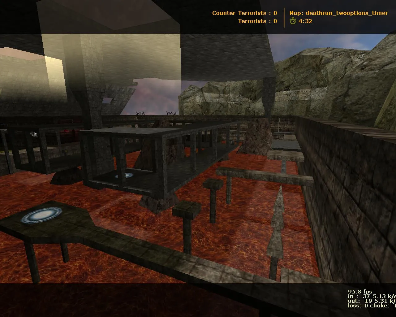 deathrun_twooptions_timer для CS 1.6: таймер, две опции и боты по .nav — скриншот 2