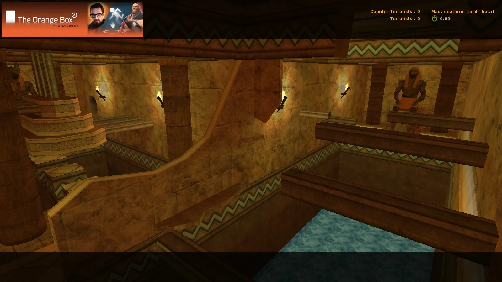 Скачать deathrun_tomb_beta1 — карта deathrun для CS 1.6: точки, маршруты и стабильная настройка сервера - Скриншот