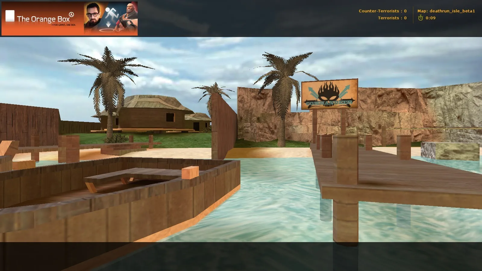 Скачать deathrun_isle_beta1 для CS 1.6: точки, ход игры, .nav, оптимизация wpoly/epoly - Скриншот