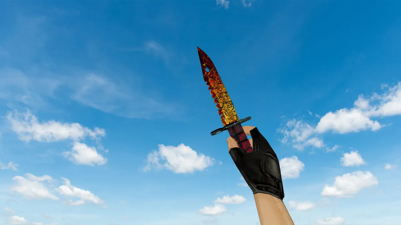 Скачать Модель ножа v_M9 Bayonet Armageddon для CS 1.6: p_ и w_ модели, звук, анимация осмотра и качество текстур - Скриншот