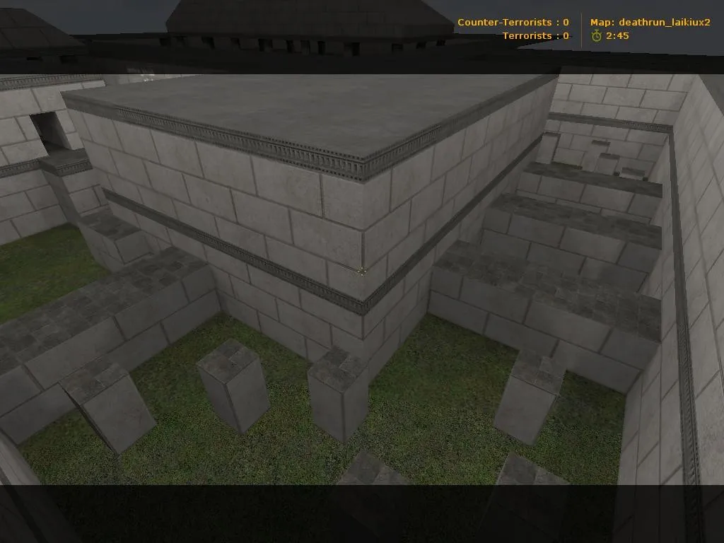 Скачать deathrun_laikiux2 для CS 1.6: карта deathrun, точки, боты .nav, оптимизация wpoly/epoly - Скриншот