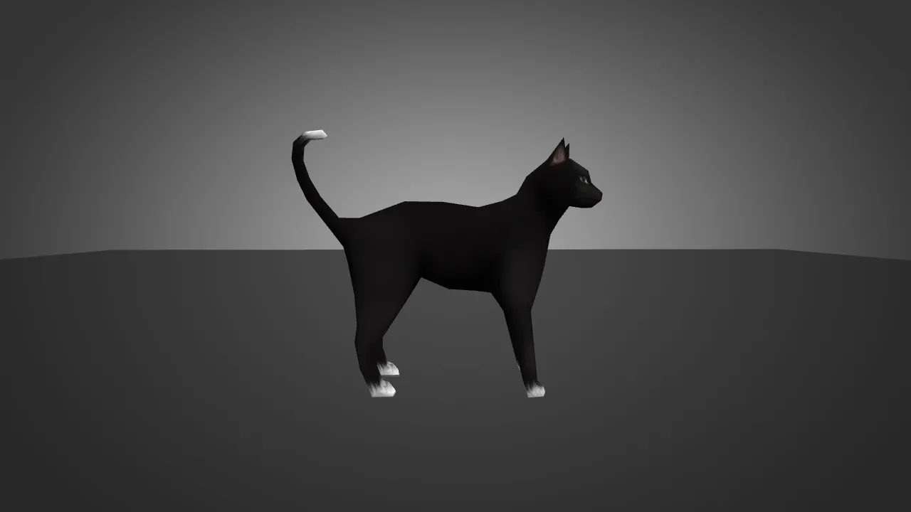 Скачать Модель «Black Cat for Chicken» для CS 1.6 - Уникальный скин для вашего игрового опыта - Скриншот