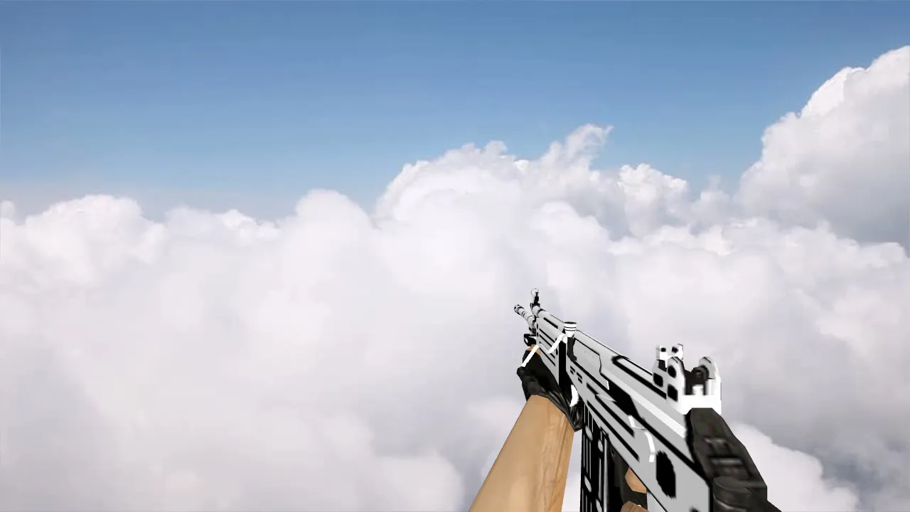 Скачать Модель «Default Galil Black-n-White» для CS 1.6 - Качественные текстуры и анимация - Скриншот