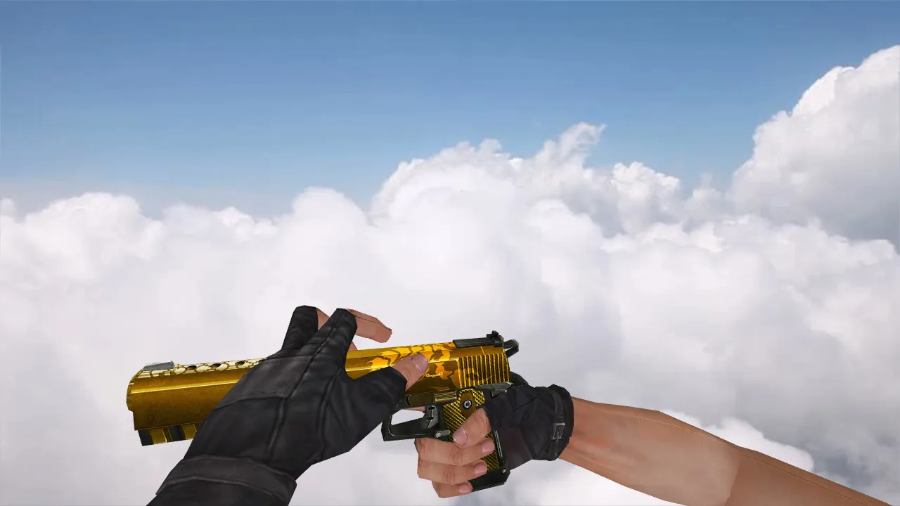 Скачать Модель Infinity Golden Scorpion для CS 1.6 – Качественная замена Five Seven - Скриншот