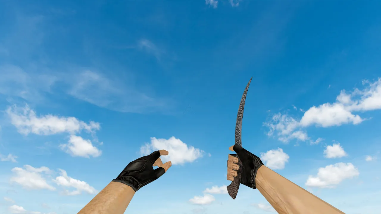 Модель «Engraved knife» для CS 1.6: v_ и p_ модели, звуки, анимация осмотра, качество текстур — скриншот 1