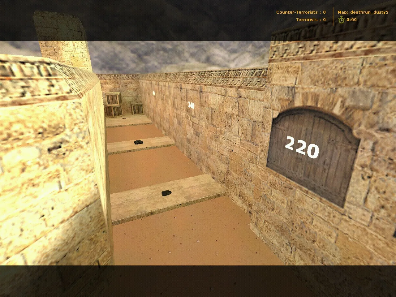deathrun_dusty2 для CS 1.6: тактики, точки, .nav и оптимизация карт — скриншот 6
