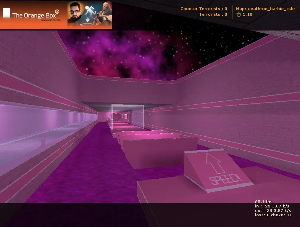 Скачать deathrun_barbie_csbr карта для CS 1.6: ловушки, раунды, .nav и баланс команд - Скриншот
