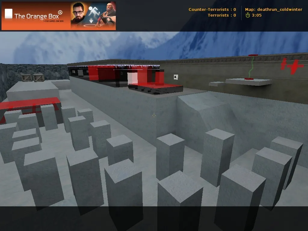 deathrun_coldwinter для CS 1.6: карта deathrun, тактики CT/T, точки, .nav, оптимизация wpoly/epoly — скриншот 1