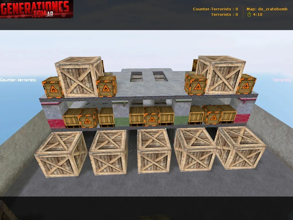 Скачать Карта de_cratebomb для CS 1.6: тактика, баланс сторон, .nav для ботов и оптимизация - Скриншот