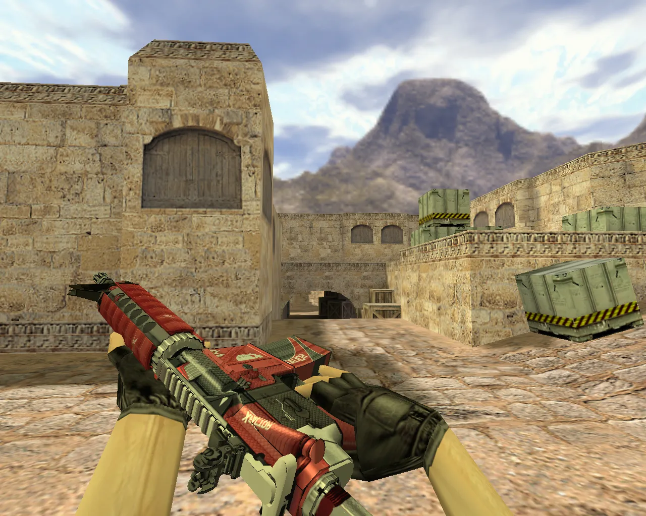 Скачать Модель M4A4 X-Factor v_ p_ w_ для CS 1.6: звуки, анимация осмотра, качество текстур - Скриншот