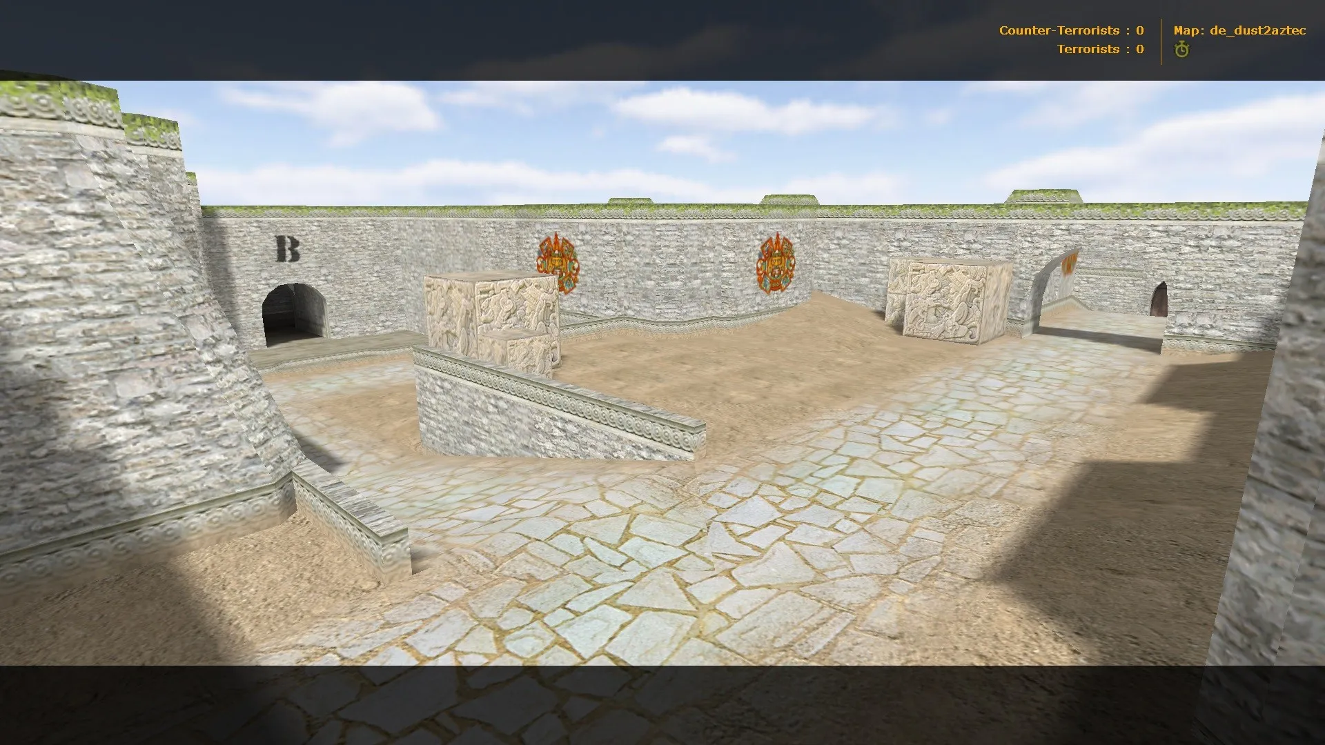 Скачать de_dust2aztec0 — карта для CS 1.6: баланс сторон, точки, тактика, .nav и оптимизация wpoly/epoly - Скриншот