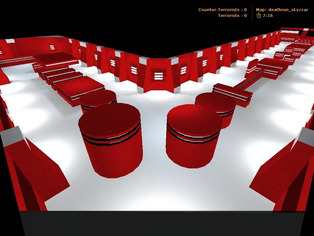 Скачать deathrun_skyzzar_f для CS 1.6: карта deathrun, точки, .nav для ботов, оптимизация wpoly/epoly - Скриншот