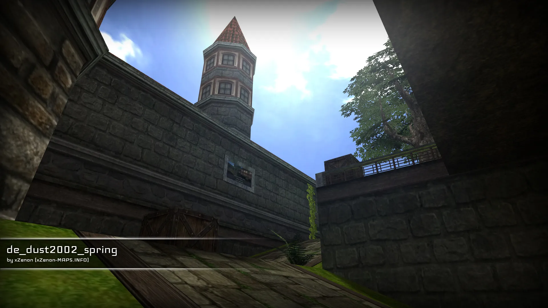 Карта de_dust2002_spring_b1 для CS 1.6: быстрый обзор, точки, тактика, .nav, оптимизация — скриншот 15