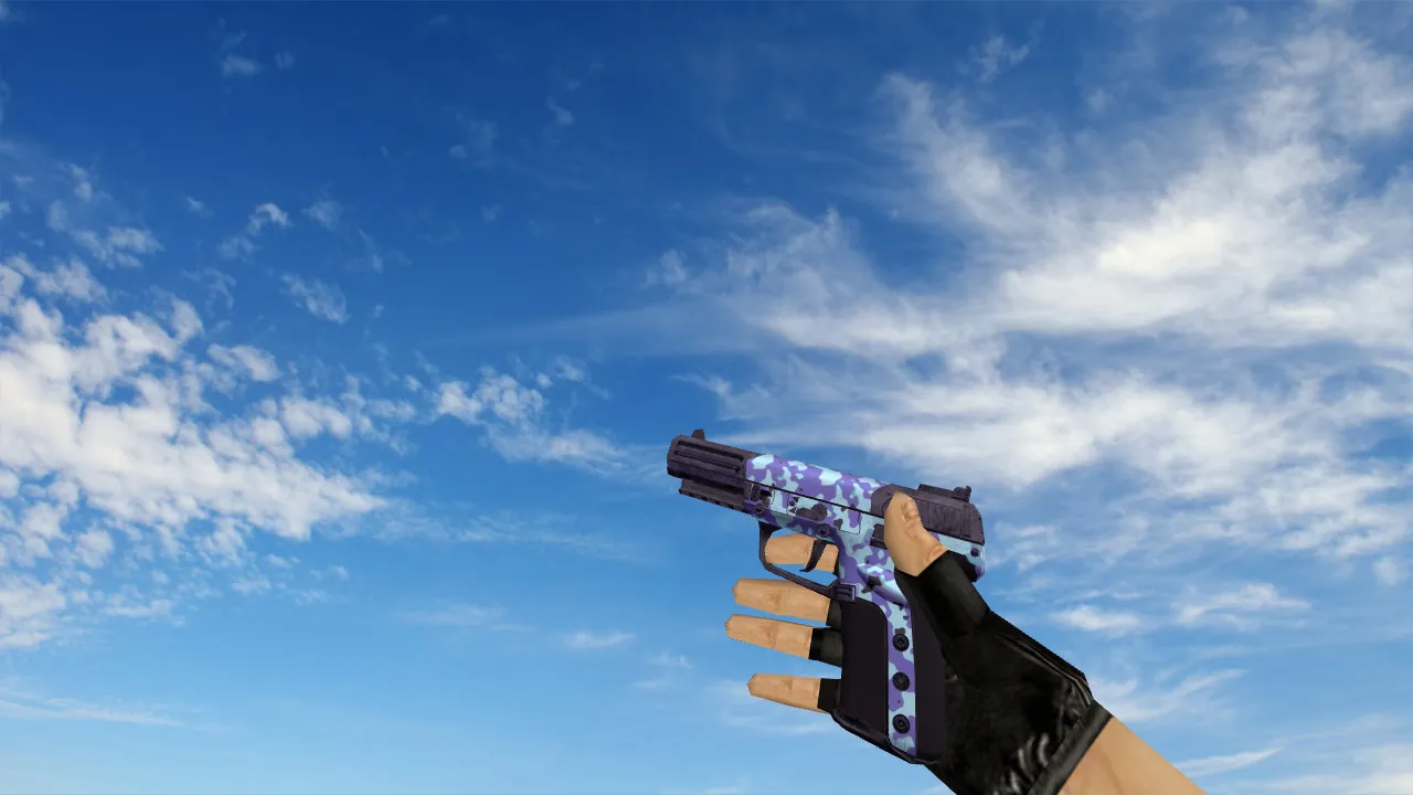 Скачать Модель Five-Seven Desert Camo Blue для CS 1.6: Новая Эстетика - Скриншот