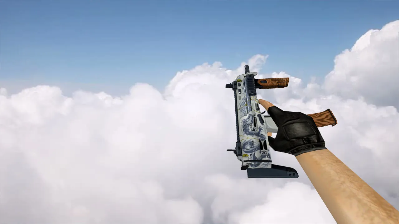 Модель MP7 Kintsugi для CS 1.6 - качественная замена MP5 — скриншот 2