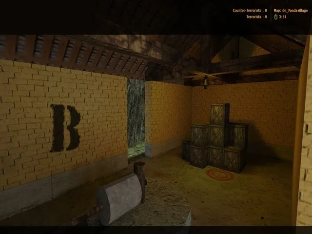 Скачать Карта de_pandavillage для CS 1.6: Тактические возможности и баланс - Скриншот