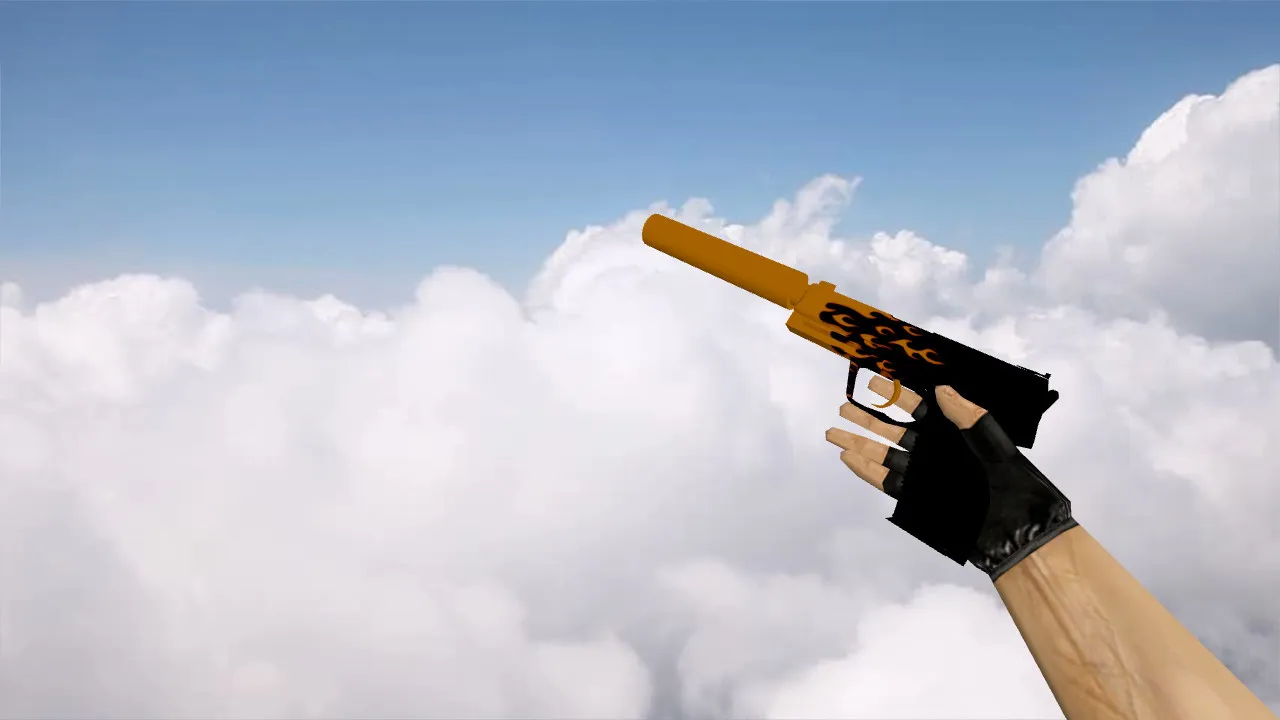 Скачать Модель USP «Пламя» для CS 1.6 - Погружение в атмосферу игры - Скриншот