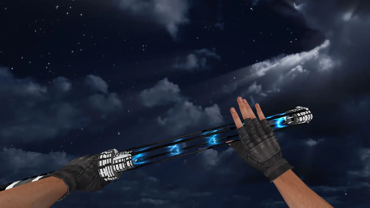 Energy Plasma Sword v_knife модель для CS 1.6: звуки, анимация осмотра, качество текстур и настройка — скриншот 1