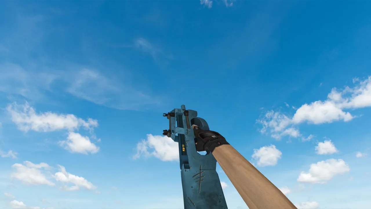 Скачать Модель P90 «Пришелец» для CS 1.6 - Уникальный Скин - Скриншот